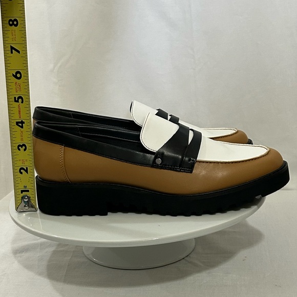 Franco Sarto - Women’s Loafers in Black, White, and Tan - Picture 15 of 15